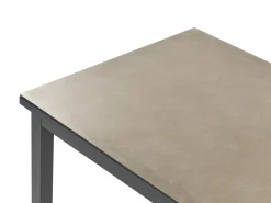 Beliani Set di divani angolari da giardino 5 posti MESSINA Lato Sinistro Metallo Beige sabbia Beige Nero