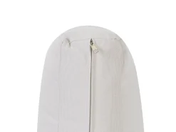 Hot Beliani Set di divani angolari da giardino 5 posti SANZA Lato Sinistro Modulare Metallo Bianco Bianco Marrone