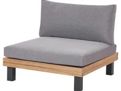 Hot Beliani Set di divani angolari da giardino 5 posti FRAZZANO Modulare Legno di acacia certificato Grigio Marrone Grigio