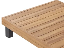 Hot Beliani Set di divani angolari da giardino 5 posti FRAZZANO Modulare Legno di acacia certificato Grigio Marrone Grigio