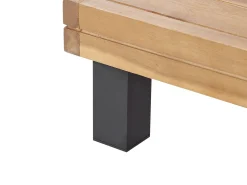 Hot Beliani Set di divani angolari da giardino 5 posti FRAZZANO Modulare Legno di acacia certificato Grigio Marrone Grigio