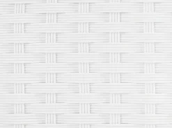 Beliani Set di divani angolari da giardino 4 posti SANO Modulare Rattan sintetico (PE) Bianco Bianco Beige