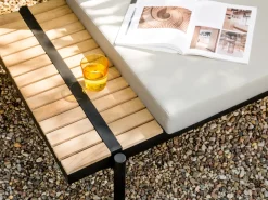 Online Beliani Set di divani angolari da giardino 5 posti BELLARIVA Legno d'eucalipto Bianco sporco Bianco Marrone Nero