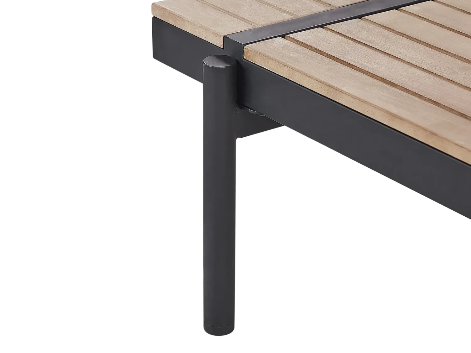 Online Beliani Set di divani angolari da giardino 5 posti BELLARIVA Legno d'eucalipto Bianco sporco Bianco Marrone Nero
