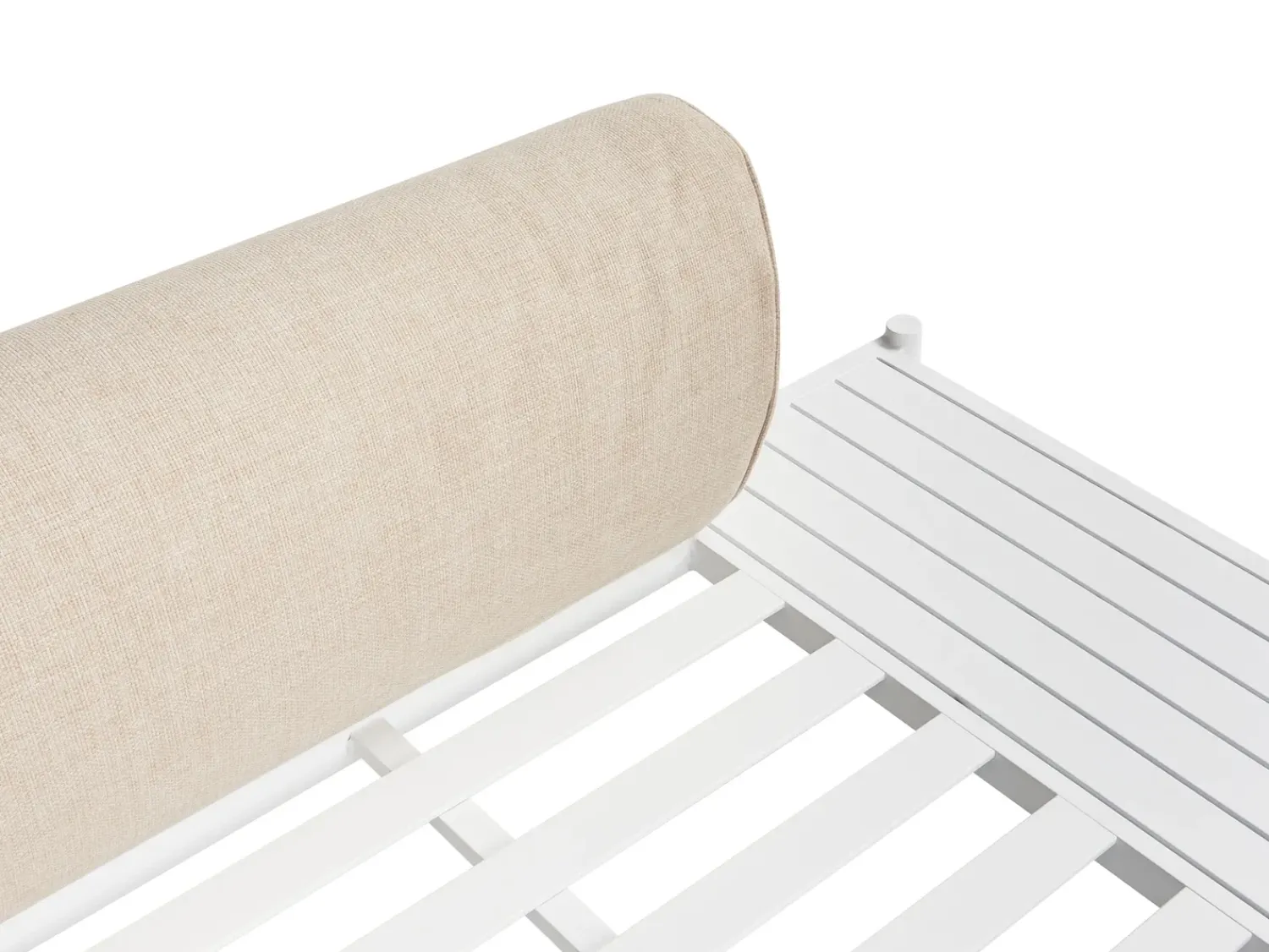 Sale Beliani Set di divani angolari da giardino 5 posti RASIGLIA Lato Sinistro Metallo Beige Bianco Beige