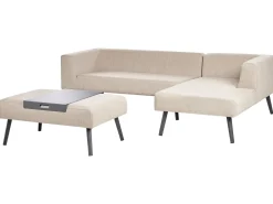 Sale Beliani Set di divani angolari da giardino 4 posti SORRIVOLI Lato Sinistro Beige Beige Grigio
