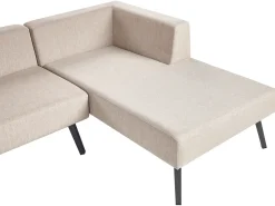 Sale Beliani Set di divani angolari da giardino 4 posti SORRIVOLI Lato Sinistro Beige Beige Grigio