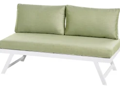 Hot Beliani Set di divani angolari da giardino 5 posti COCCORINO Metallo Verde Bianco Verde