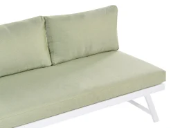 Hot Beliani Set di divani angolari da giardino 5 posti COCCORINO Metallo Verde Bianco Verde