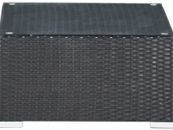Online Beliani Set di divani angolari da giardino 4 posti SANO Rattan sintetico (PE) Nero Grigio Nero