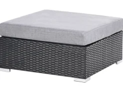 Online Beliani Set di divani angolari da giardino 4 posti SANO Rattan sintetico (PE) Nero Grigio Nero