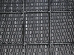Hot Beliani Set di divani angolari da giardino 4 posti SANO Rattan sintetico (PE) Nero Grigio Nero