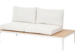 Clearance Beliani Set di divani angolari da giardino 5 posti POSITANO Bianco sporco Bianco Marrone