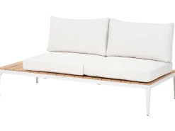 Clearance Beliani Set di divani angolari da giardino 5 posti POSITANO Bianco sporco Bianco Marrone