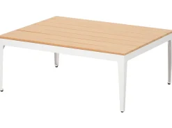 Clearance Beliani Set di divani angolari da giardino 5 posti POSITANO Marrone chiaro Bianco Marrone Marrone