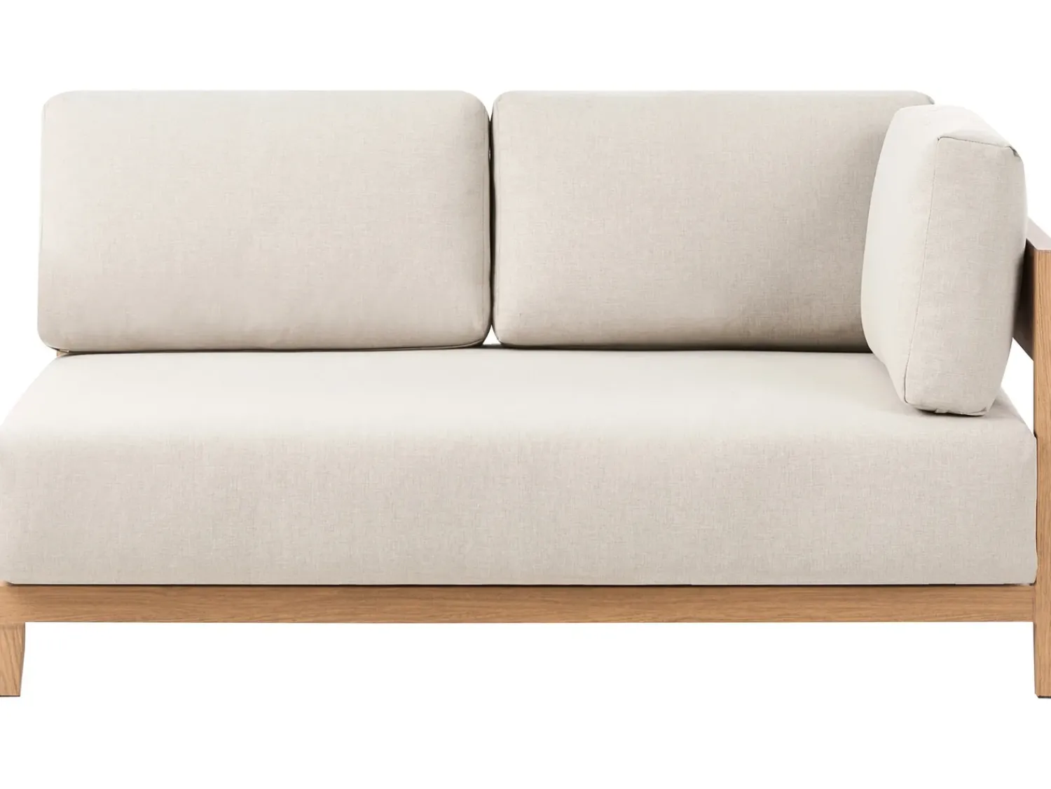 Best Beliani Set di divani angolari da giardino 5 posti SAMPIERI Lato Sinistro Metallo Marrone chiaro Beige Marrone