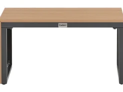 New Beliani Set di divani angolari da giardino 4 posti PIENZA Lato Sinistro Marrone chiaro/Grigio Marrone Grigio Nero