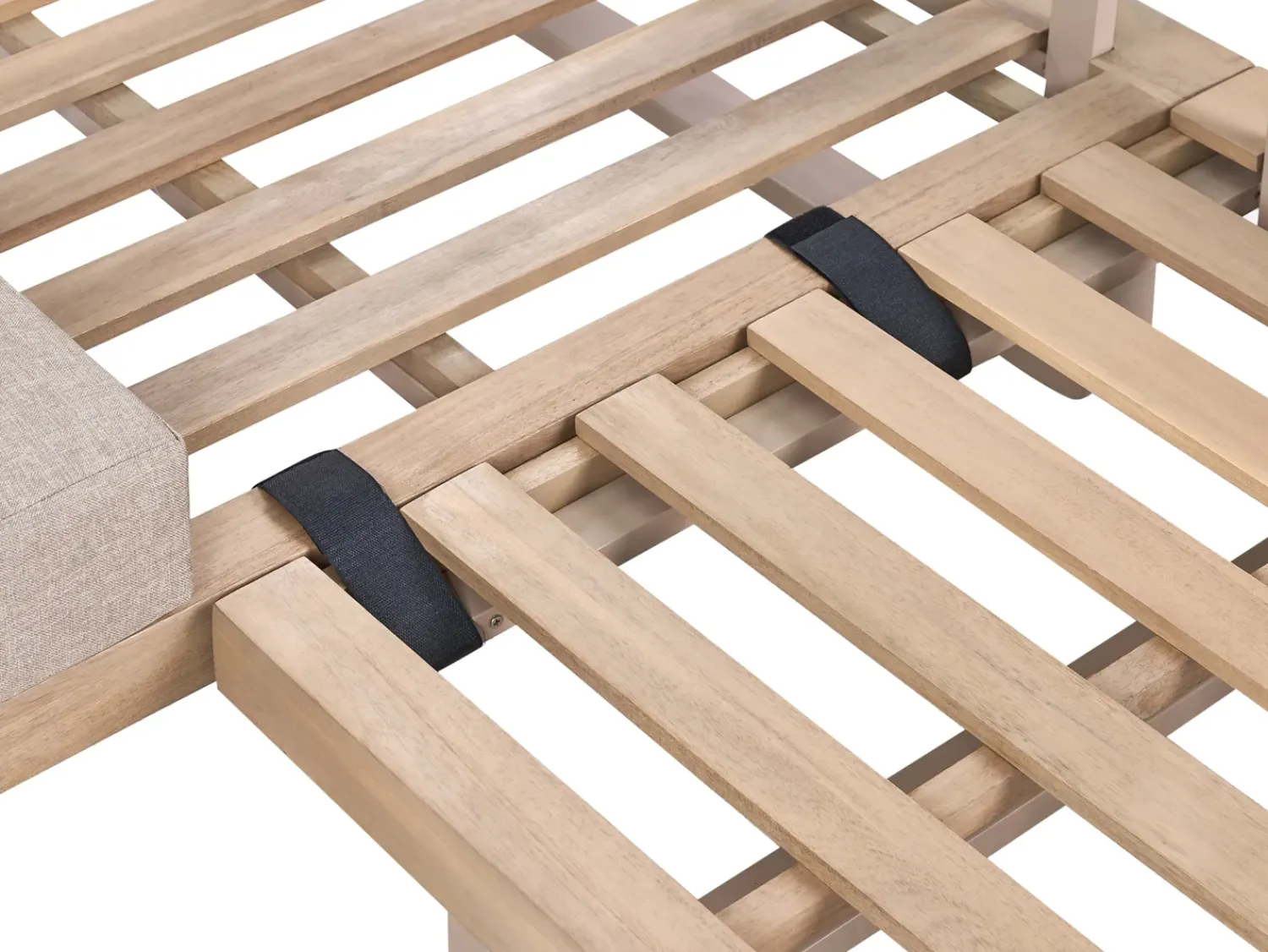 Discount Beliani Set di divani angolari da giardino 5 posti MYKONOS Lato destro Legno di acacia certificato Tortora Beige Marrone