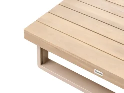 Discount Beliani Set di divani angolari da giardino 5 posti MYKONOS Lato destro Legno di acacia certificato Tortora Beige Marrone