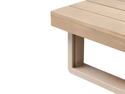 Discount Beliani Set di divani angolari da giardino 5 posti MYKONOS Lato destro Legno di acacia certificato Tortora Beige Marrone