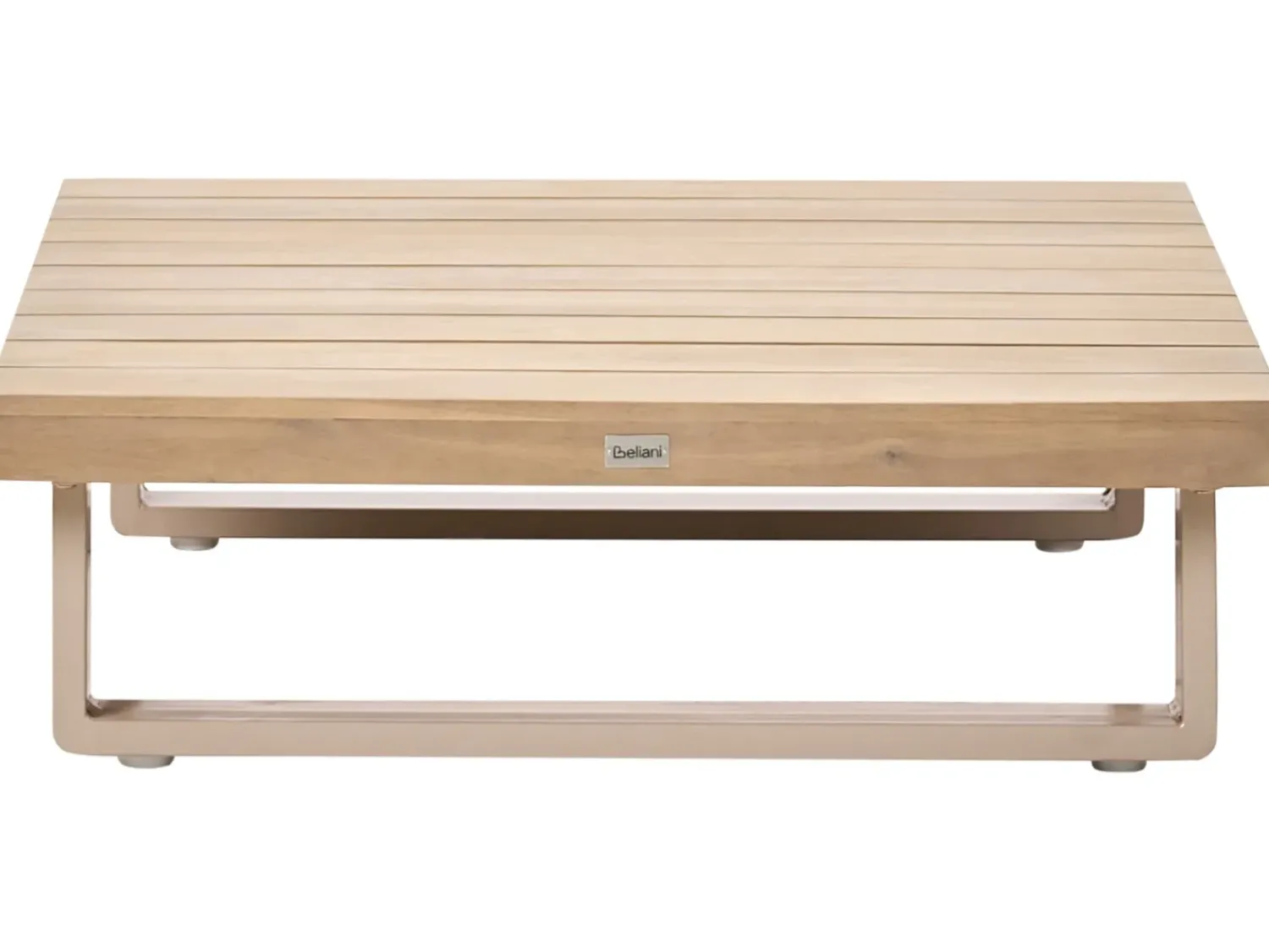 Discount Beliani Set di divani angolari da giardino 5 posti MYKONOS Lato destro Legno di acacia certificato Tortora Beige Marrone