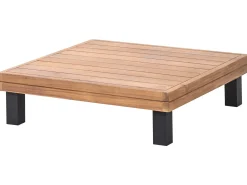 Best Beliani Set di divani angolari da giardino 5 posti FRAZZANO Legno di acacia certificato Bianco sporco Bianco Marrone