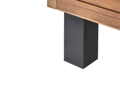 Best Beliani Set di divani angolari da giardino 5 posti FRAZZANO Legno di acacia certificato Bianco sporco Bianco Marrone