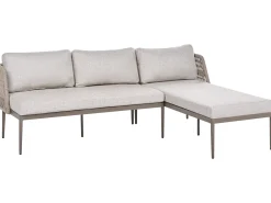 Online Beliani Set di divani angolari da giardino 3 posti LEFFE Metallo Beige