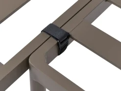 Online Beliani Set di divani angolari da giardino 3 posti LEFFE Metallo Beige