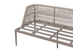Online Beliani Set di divani angolari da giardino 3 posti LEFFE Metallo Beige