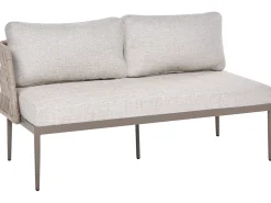 Online Beliani Set di divani angolari da giardino 3 posti LEFFE Metallo Beige