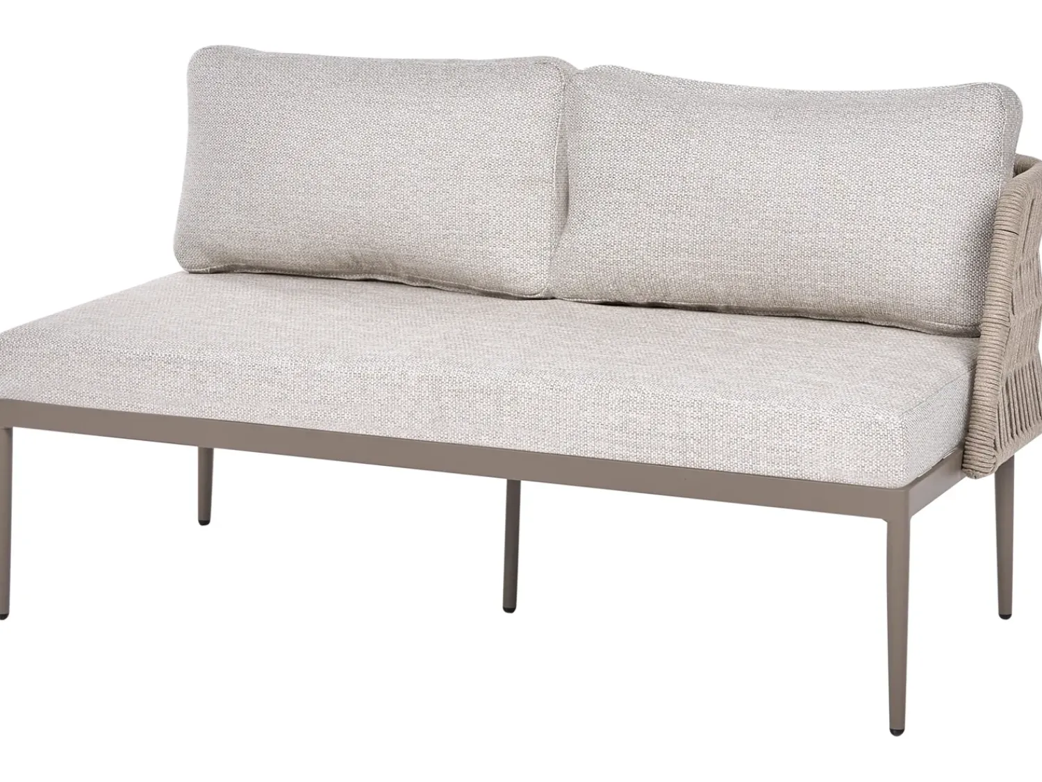 Discount Beliani Set di divani angolari da giardino 3 posti LEFFE Metallo Beige