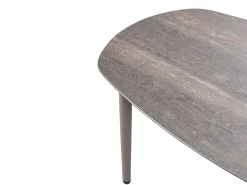 Discount Beliani Set di divani angolari da giardino 3 posti LEFFE Metallo Beige