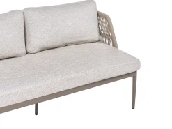 Discount Beliani Set di divani angolari da giardino 3 posti LEFFE Metallo Beige