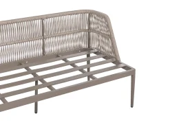Discount Beliani Set di divani angolari da giardino 3 posti LEFFE Metallo Beige