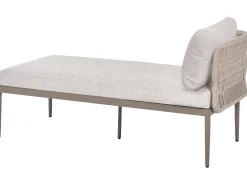 Discount Beliani Set di divani angolari da giardino 3 posti LEFFE Metallo Beige