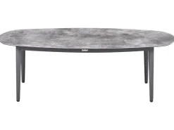 Online Beliani Set di divani angolari da giardino 3 posti LEFFE Metallo Grigio