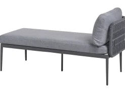 Online Beliani Set di divani angolari da giardino 3 posti LEFFE Metallo Grigio