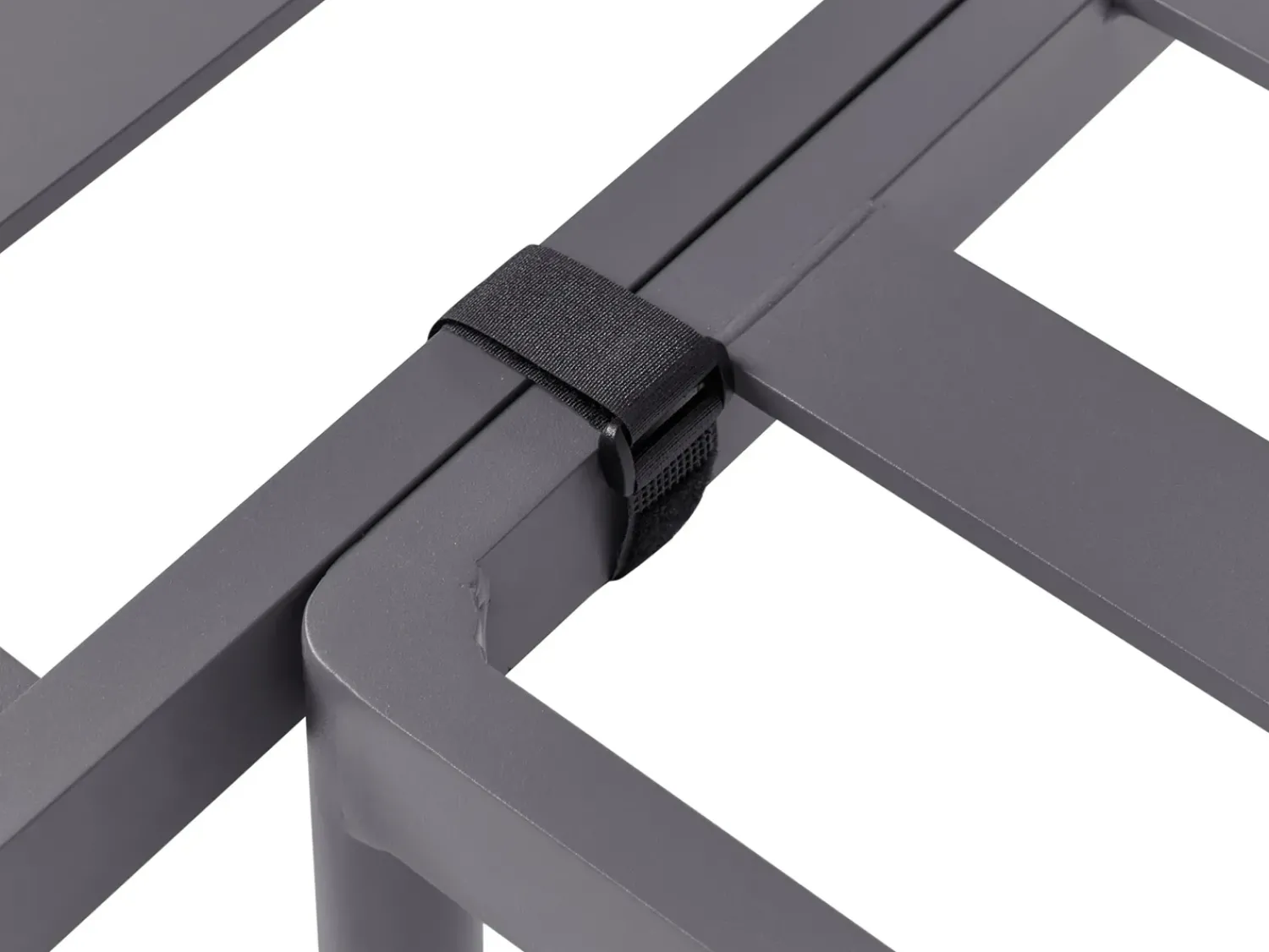 Online Beliani Set di divani angolari da giardino 3 posti LEFFE Metallo Grigio