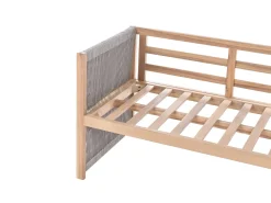 Online Beliani Set di divani angolari da giardino 3 posti ARABBA Lato Sinistro Legno di acacia certificato Grigio Marrone Grigio