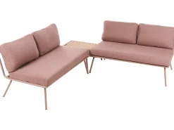 Outlet Beliani Set di divani angolari da giardino 4 posti CACCAMO Marrone