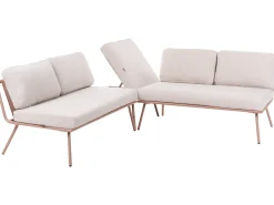 Discount Beliani Set di divani angolari da giardino 4 posti CACCAMO Beige Beige Marrone