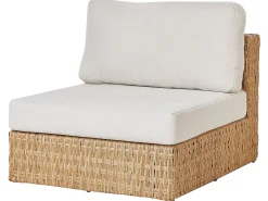 Sale Beliani Set di divani angolari da giardino 4 posti OLIVERI Rattan sintetico (PE) Beige Beige Naturale