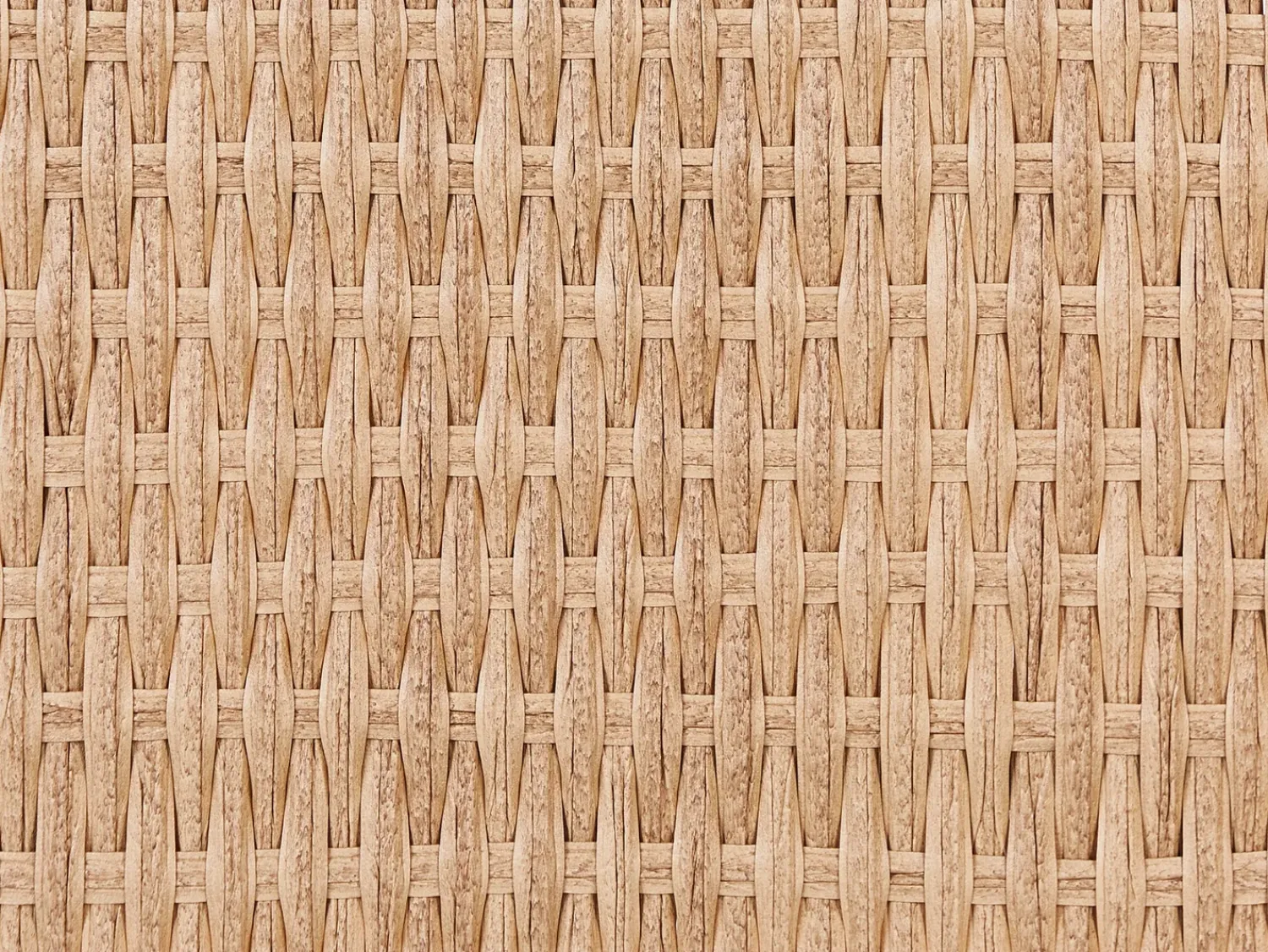 Sale Beliani Set di divani angolari da giardino 4 posti OLIVERI Rattan sintetico (PE) Beige Beige Naturale