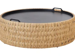 Sale Beliani Set di divani angolari da giardino 4 posti OLIVERI Rattan sintetico (PE) Beige Beige Naturale
