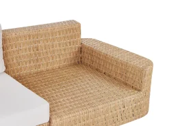 Sale Beliani Set di divani angolari da giardino 4 posti OLIVERI Rattan sintetico (PE) Beige Beige Naturale
