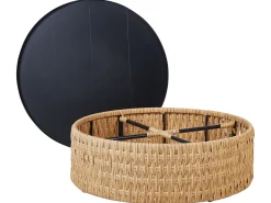 New Beliani Set di divani angolari da giardino 4 posti OLIVERI Rattan sintetico (PE) Beige Beige Naturale