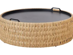 New Beliani Set di divani angolari da giardino 4 posti OLIVERI Rattan sintetico (PE) Beige Beige Naturale