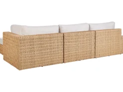 New Beliani Set di divani angolari da giardino 4 posti OLIVERI Rattan sintetico (PE) Beige Beige Naturale