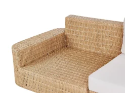New Beliani Set di divani angolari da giardino 4 posti OLIVERI Rattan sintetico (PE) Beige Beige Naturale